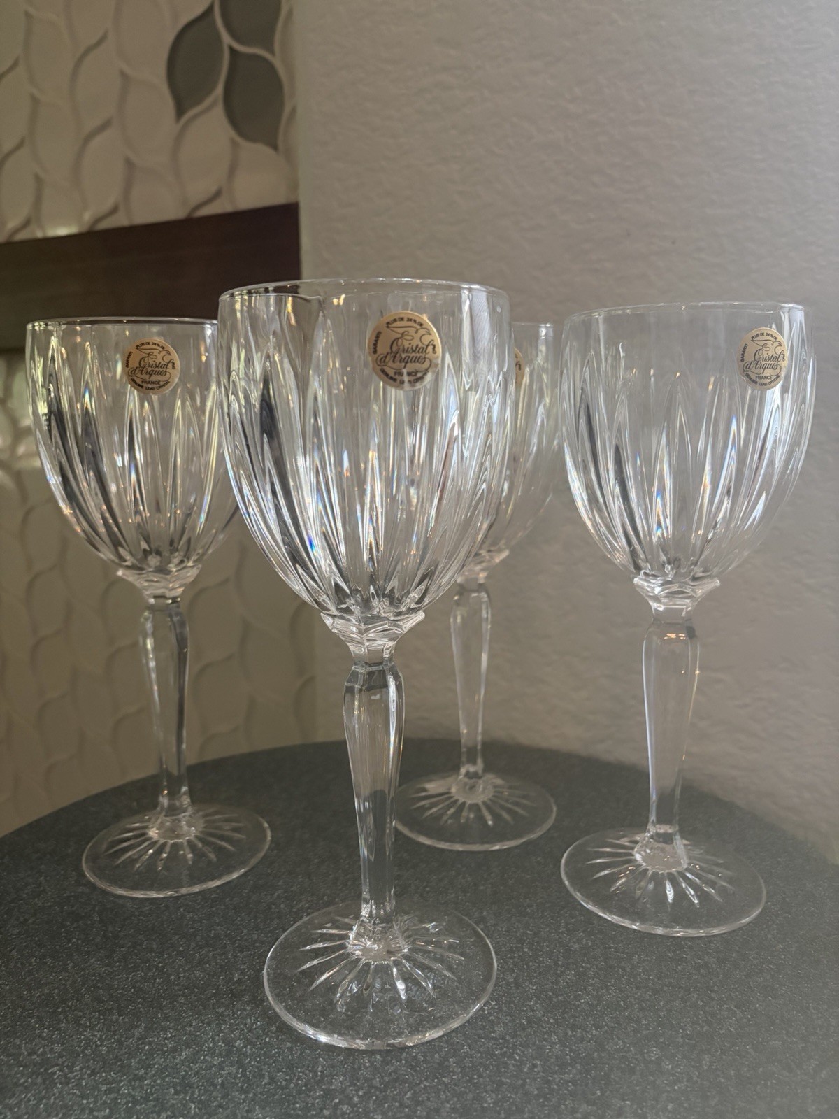 Cristal D'Arques - Durand Classic Water Goblet 2036308, Lot Of 4 New W/ Stickers