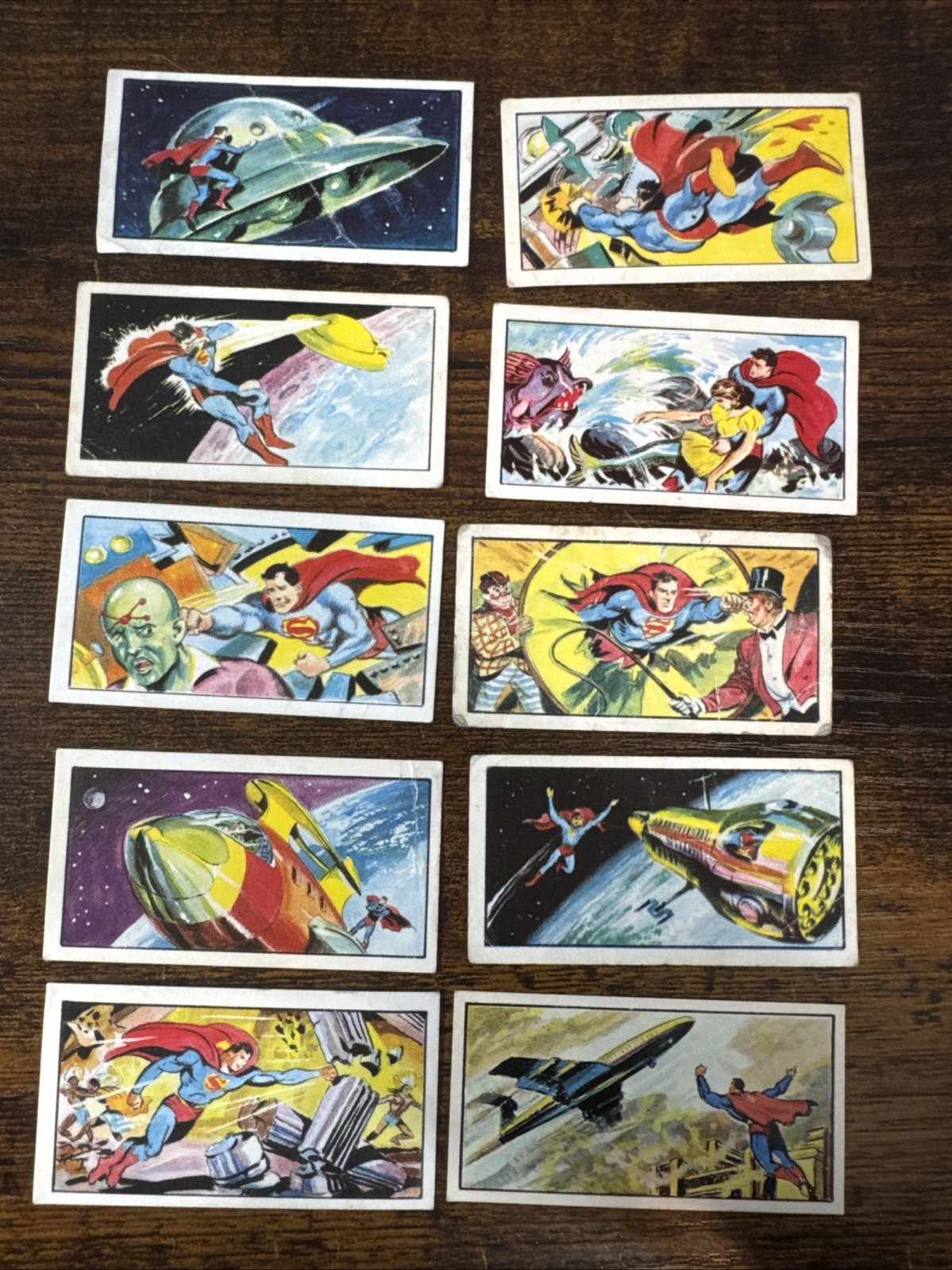 1967 primrose confectionary cards Part Set 10 Card Lot Superman 1967 primrose confectionary cards Part Set 10 Card Lot Superman