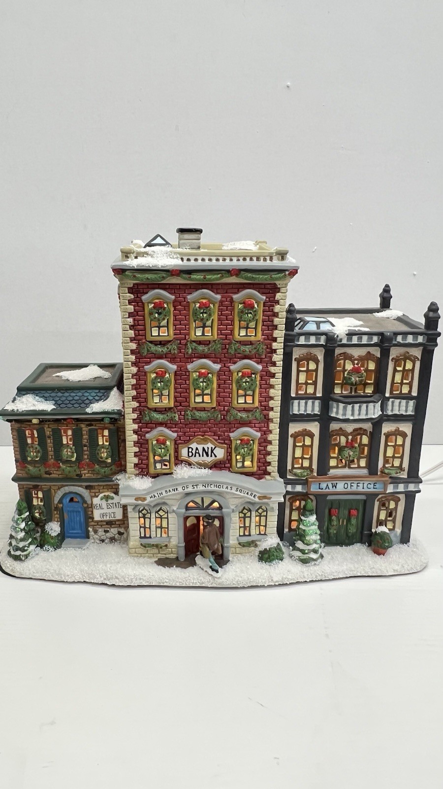 St Nicholas Square Village Collection “ Downtown Businesses” 2006 With Box St Nicholas Square Village Collection “ Downtown Businesses” 2006 With Box