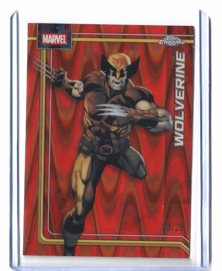 2026 Topps Chrome Marvel Wolverine Orange RayWave Refractor /25 X-Men #199 2026 Topps Chrome Marvel Wolverine Orange RayWave Refractor /25 X-Men #199