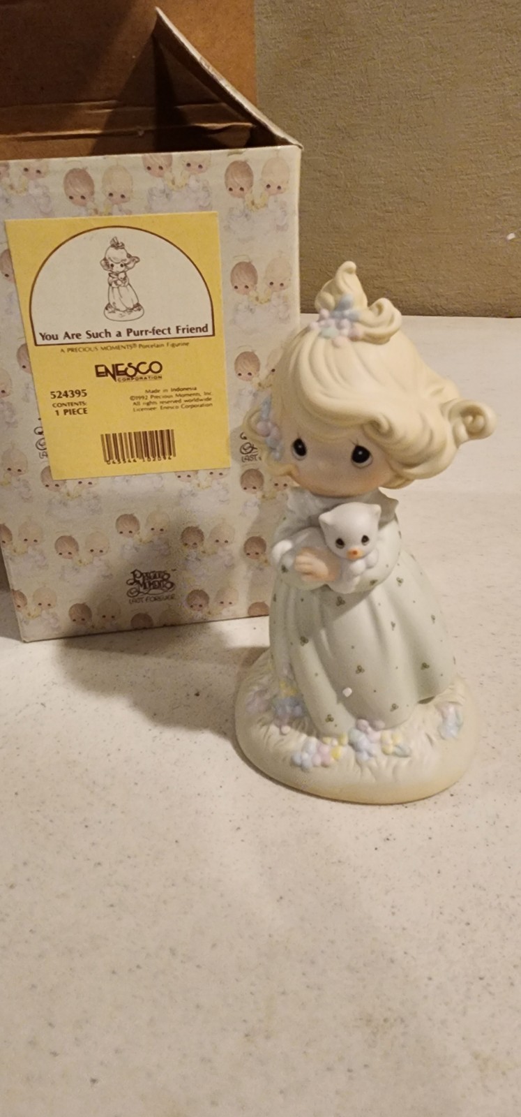 Precious Moments 9-in "You Are Such A Purr-Fect Friend" figurine