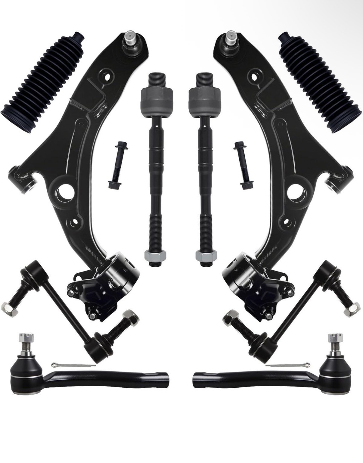 AUQDD 10Pc Front End Suspension Kit Fit For 2007-2014 Fo-rd Edge, 2007-2015 L... AUQDD 10Pc Front End Suspension Kit Fit For 2007-2014 Fo-rd Edge, 2007-2015 L...