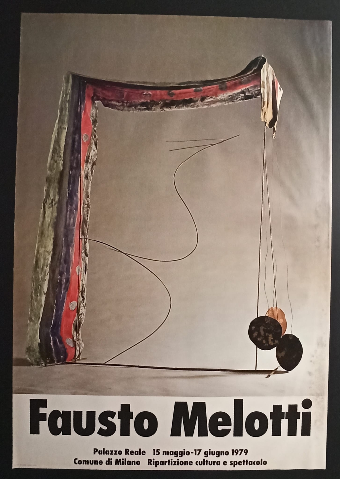 Fausto Melotti, exhibition at Palazzo Reale, Milan 1979, poster, poster Fausto Melotti, exhibition at Palazzo Reale, Milan 1979, poster, poster
