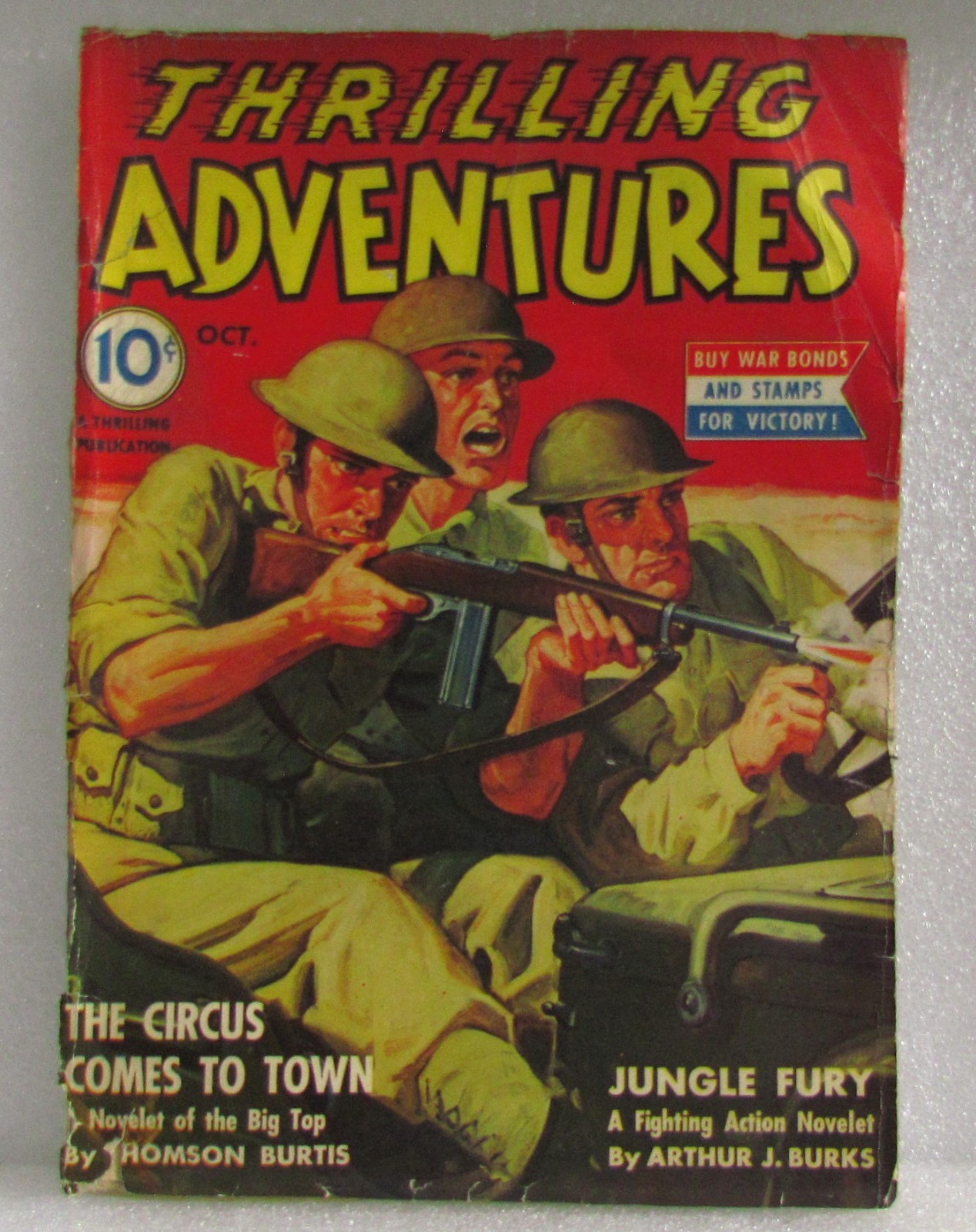 Thrilling Adventures Pulp Fiction Magazine Oct. 1942 Rare good Louis L'amour Thrilling Adventures Pulp Fiction Magazine Oct. 1942 Rare good Louis L'amour