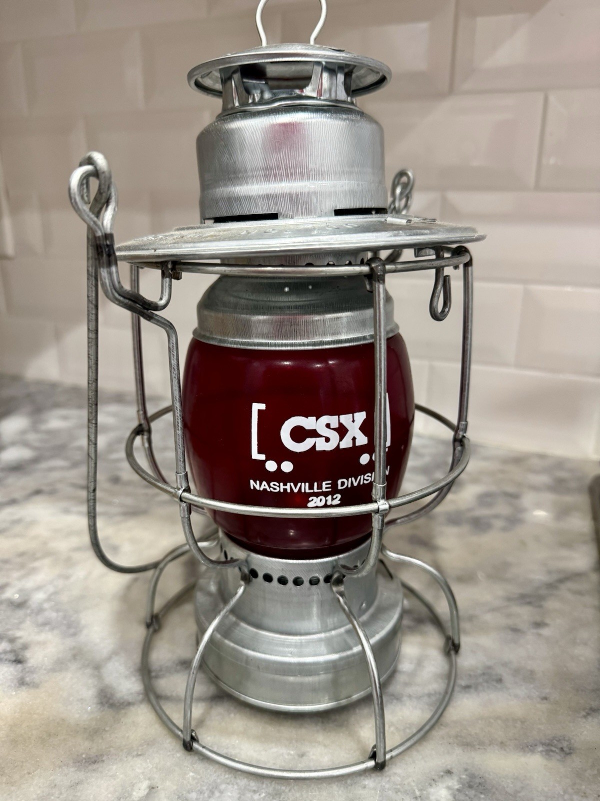 Rare CSX W. T. Kirkman Watchman Lantern Red Globe 2012 Commemorative...