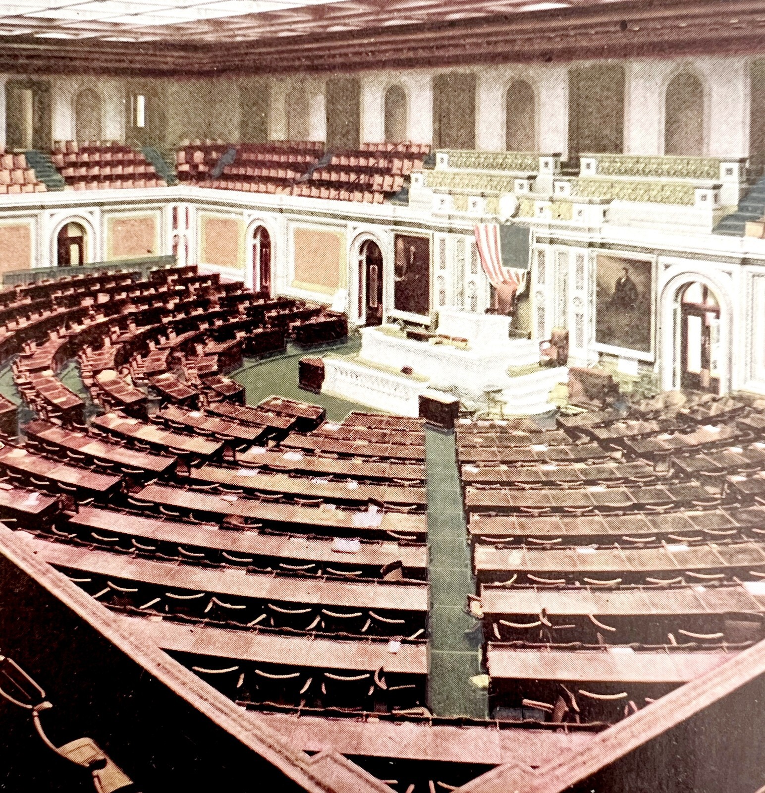 House Of Representatives US Hand Tinted Photo Print 1909 Historic Buildings DWW1 House Of Representatives US Hand Tinted Photo Print 1909 Historic Buildings DWW1