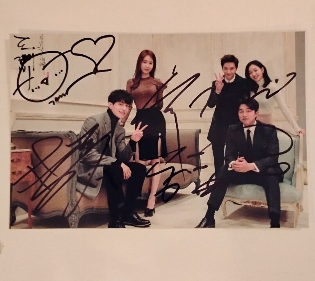 'GOBLIN' KDRAMA AUTOGRAPHED BY MAIN CAST: LEE DONG WOOK, YOO INNA, GONG YOO, ETC