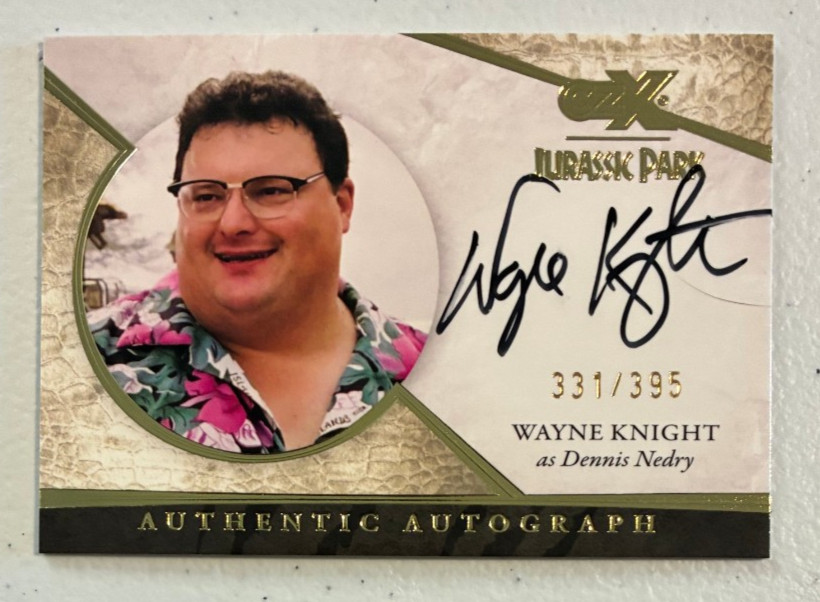 2026 Cryptozoic CZX Jurassic Park Wayne Knight Autograph Auto #/395 Card