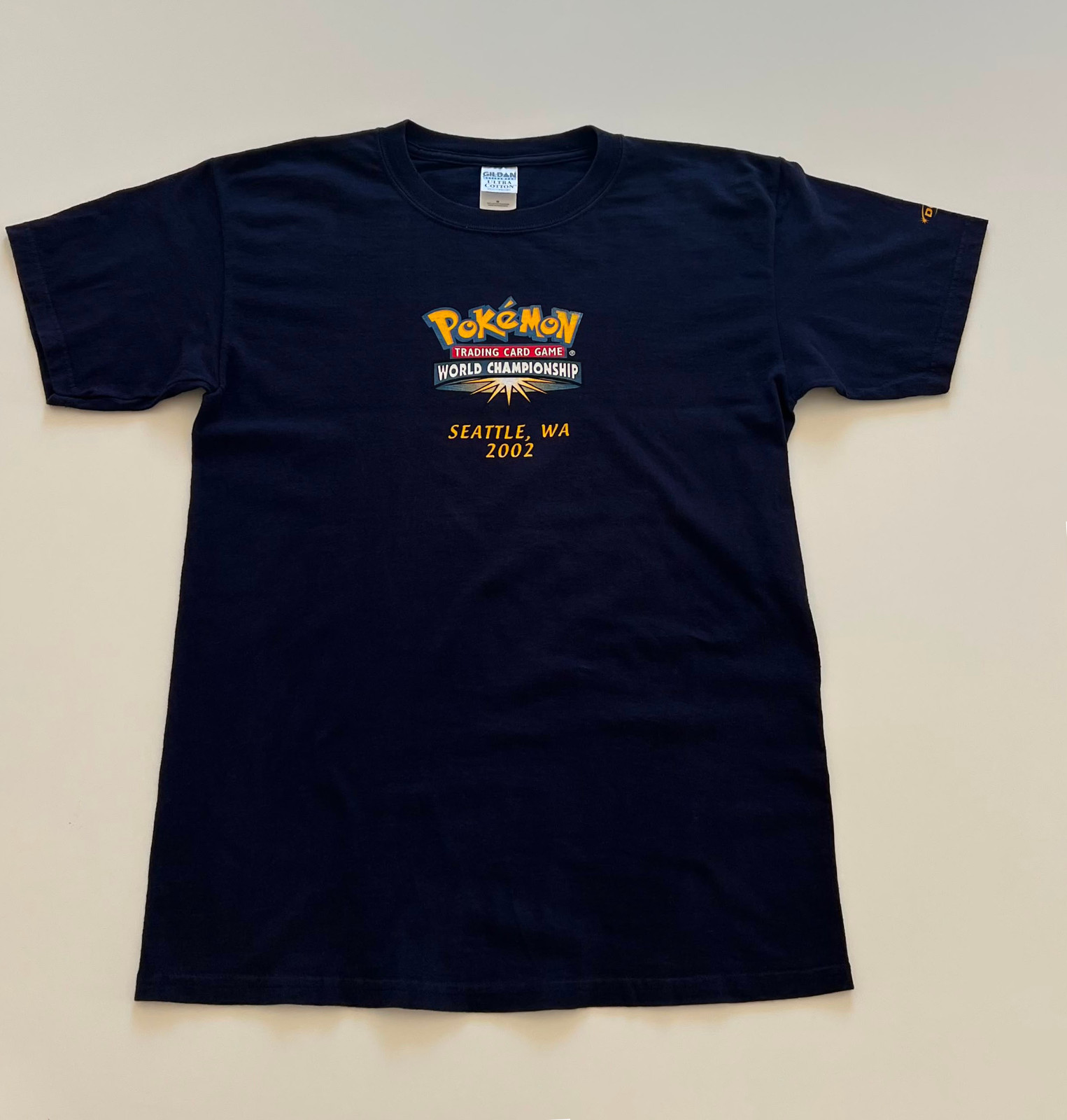 2002 Pokemon World Championships Seattle - Official Player T-Shirt, Size M, NM