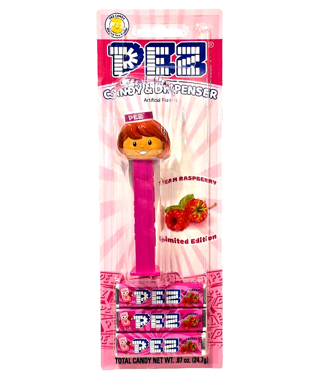 New PEZ Candy Dispenser: Raspberry Presenter Girl '26 Retired✨Carefully Shipped New PEZ Candy Dispenser: Raspberry Presenter Girl '26 Retired✨Carefully Shipped