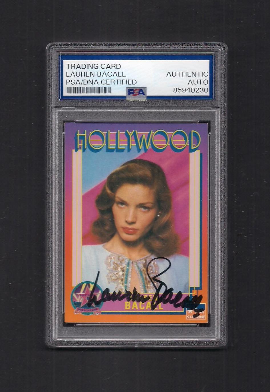 Lauren Bacall Autographed 1991 Starline Hollywood Card #119-PSA/DNA Slab-D-2014