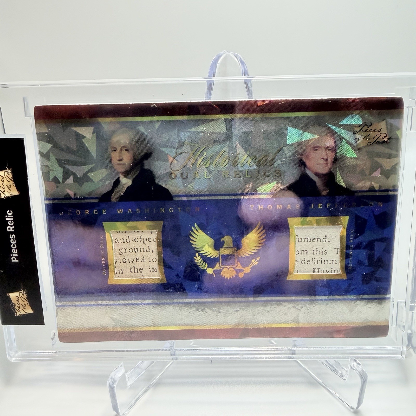 2022 Pieces Of The Past Duel Relic - George Washington/Thomas Jefferson #103 2022 Pieces Of The Past Duel Relic - George Washington/Thomas Jefferson #103