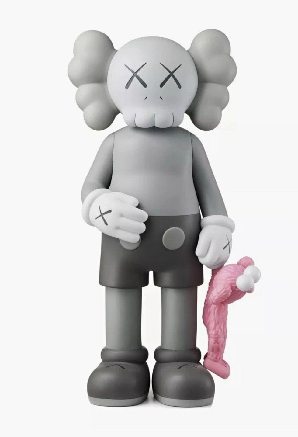 Medicom Toy KAWS Share Grey Vinyl Figurine 2020 Designer Used Perfect Condition
