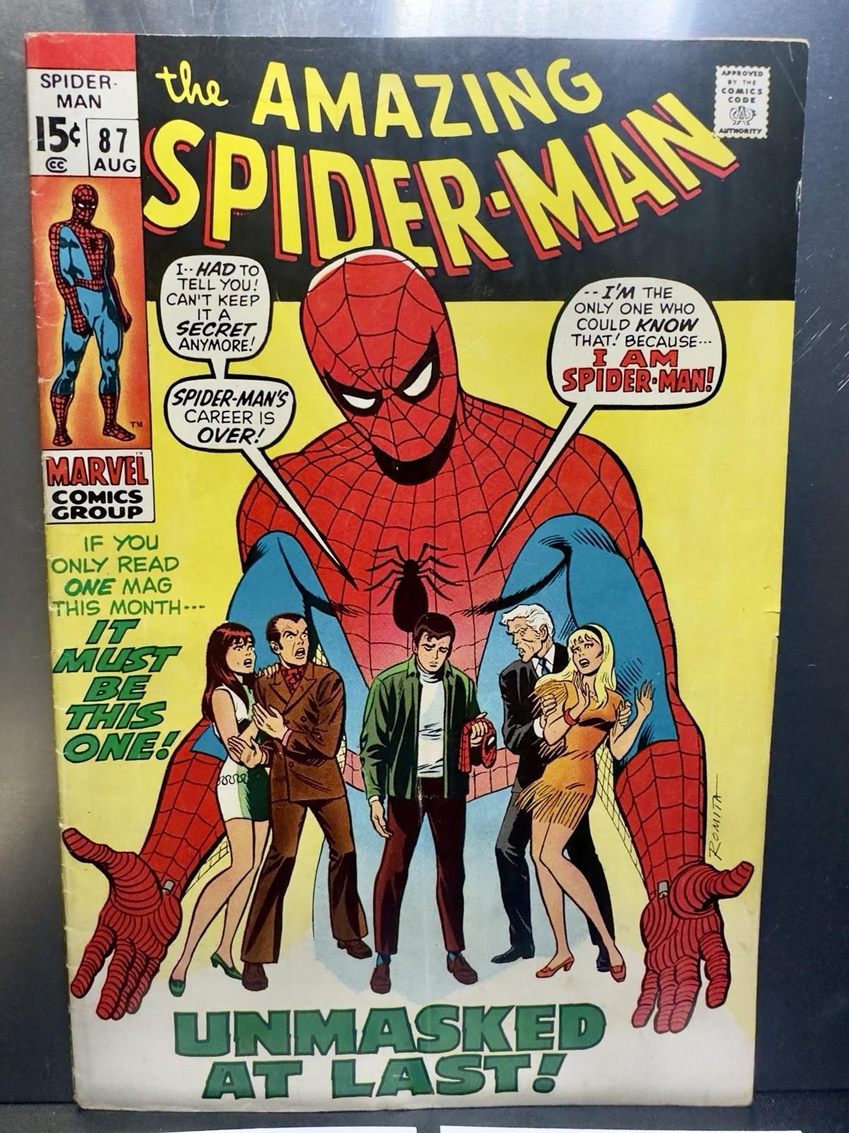 The Amazing Spider-Man #87 August 1970 ๐ KEY ISSUE ๐ Est. Fine The Amazing Spider-Man #87 August 1970 ๐ KEY ISSUE ๐ Est. Fine