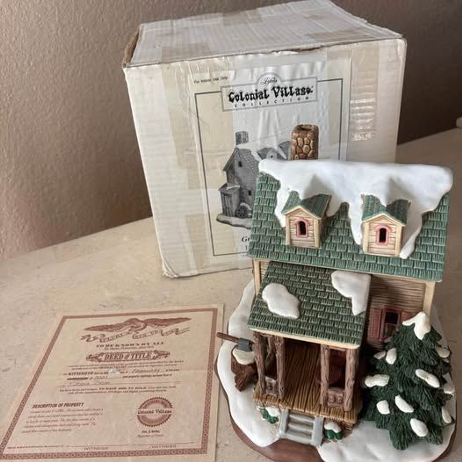 vintage Grandma's House #12000 Lefton Colonial Village collection 2000 (u23) vintage Grandma's House #12000 Lefton Colonial Village collection 2000 (u23)