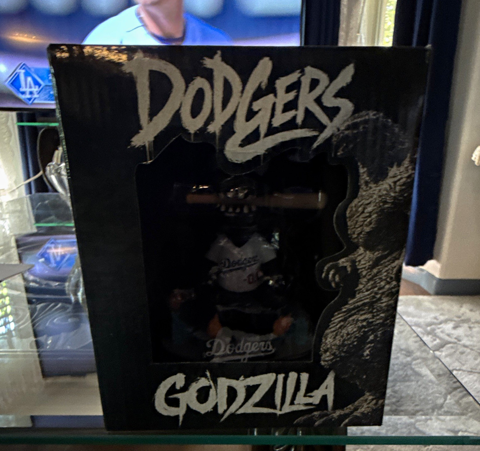 Dodgers Exclusive Godzilla Minus One x Godzilla Plastic Figure Black Toho