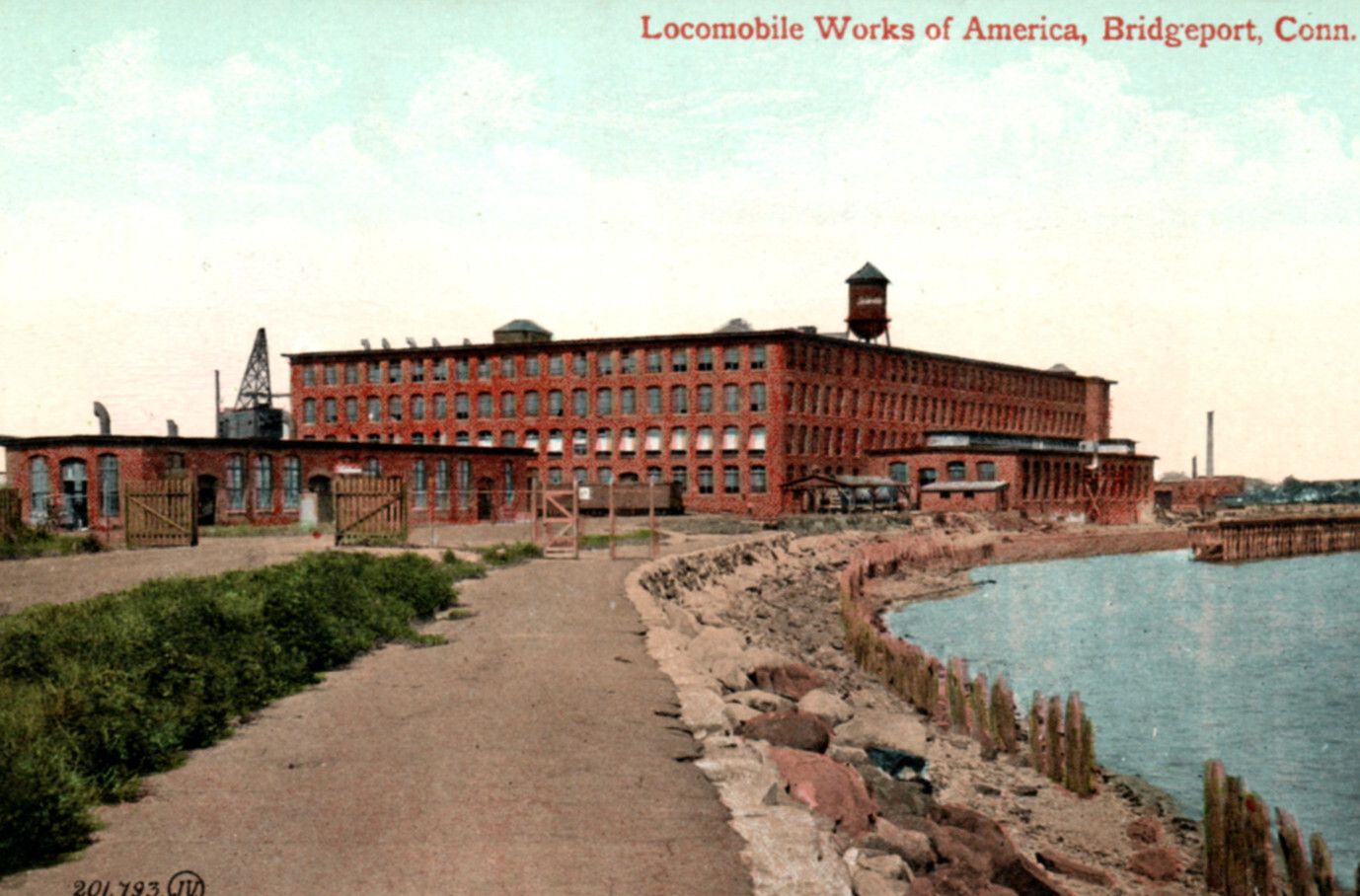 Bridgeport CT Locomobile Automobile Factory Postcard Bridgeport CT Locomobile Automobile Factory Postcard