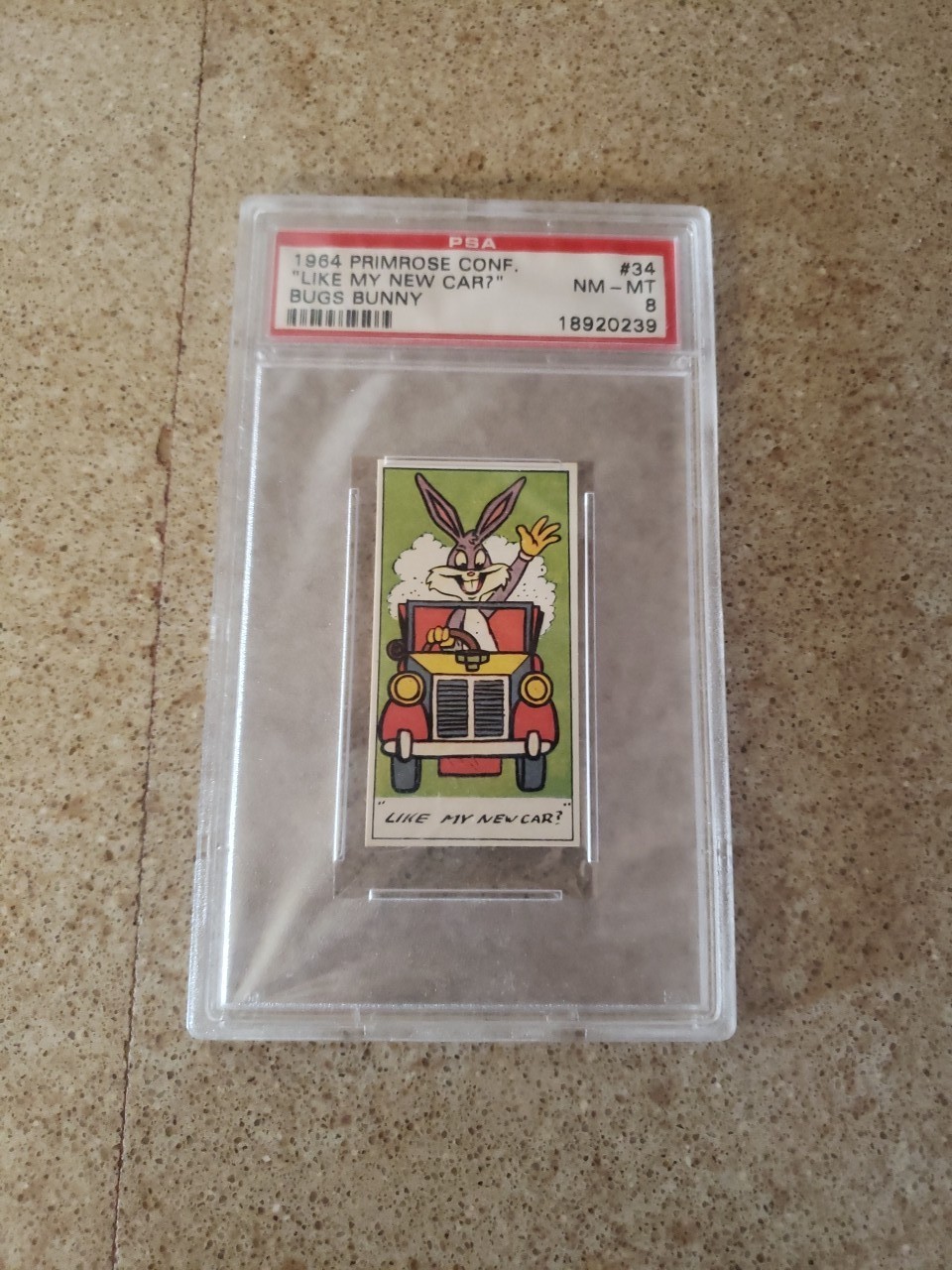 🐰1964 Primrose Confectionery Bugs Bunny "LIKE MY NEW CAR?" PSA 8 NM-MT 🐰1964 Primrose Confectionery Bugs Bunny "LIKE MY NEW CAR?" PSA 8 NM-MT
