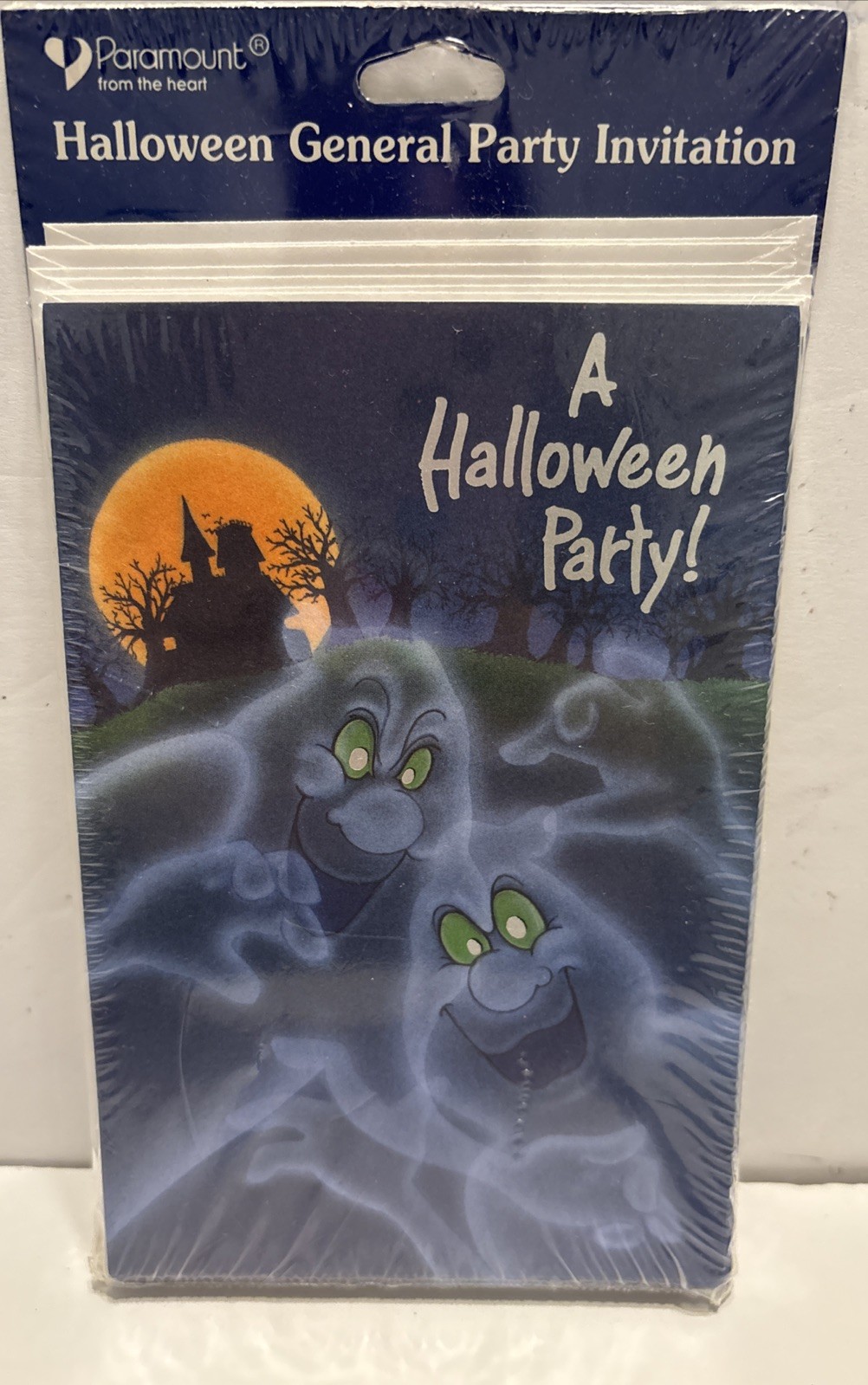 Vintage Paramount Halloween Party Invitations 8 Pack NOS Ghosts