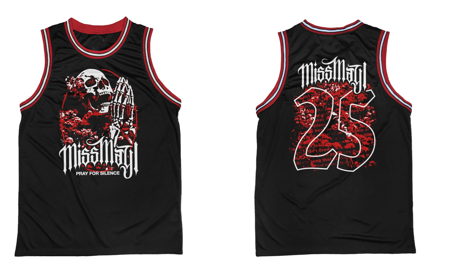 Miss May I Band Silence Basketball Jersey All Size CC486