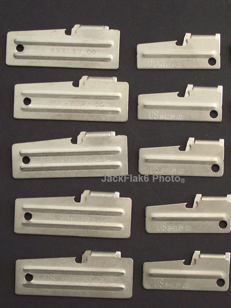 P-51 + P-38 Can Opener Shelby 10 Pack USA Military f/ Survival Camping Hiking P-51 + P-38 Can Opener Shelby 10 Pack USA Military f/ Survival Camping Hiking