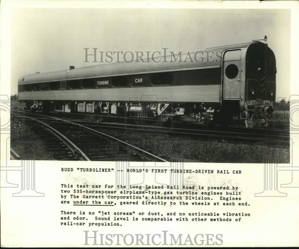 1966 Press Photo Budd TurboLiner test car for the Long Island Railroad 1966 Press Photo Budd TurboLiner test car for the Long Island Railroad