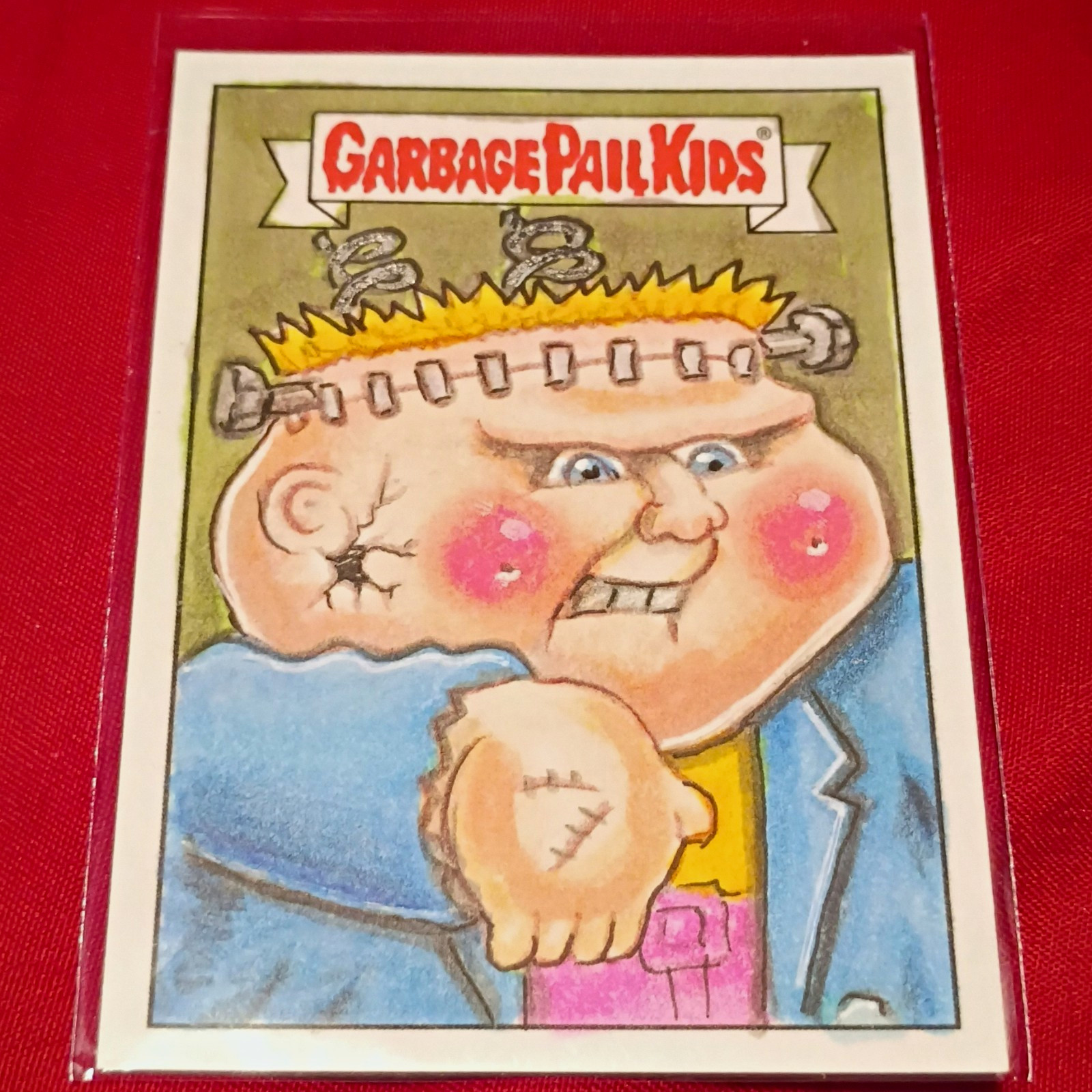 Topps 2014 Garbage Pail Kids Topps Sketch Bob Club #008 Hard Signed Auto Topps 2014 Garbage Pail Kids Topps Sketch Bob Club #008 Hard Signed Auto