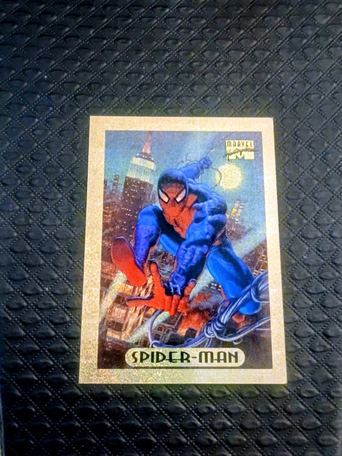Spider-Man 1994 Fleer Marvel Masterpieces Bronze Holofoil #8 Walmart Rare Spider-Man 1994 Fleer Marvel Masterpieces Bronze Holofoil #8 Walmart Rare