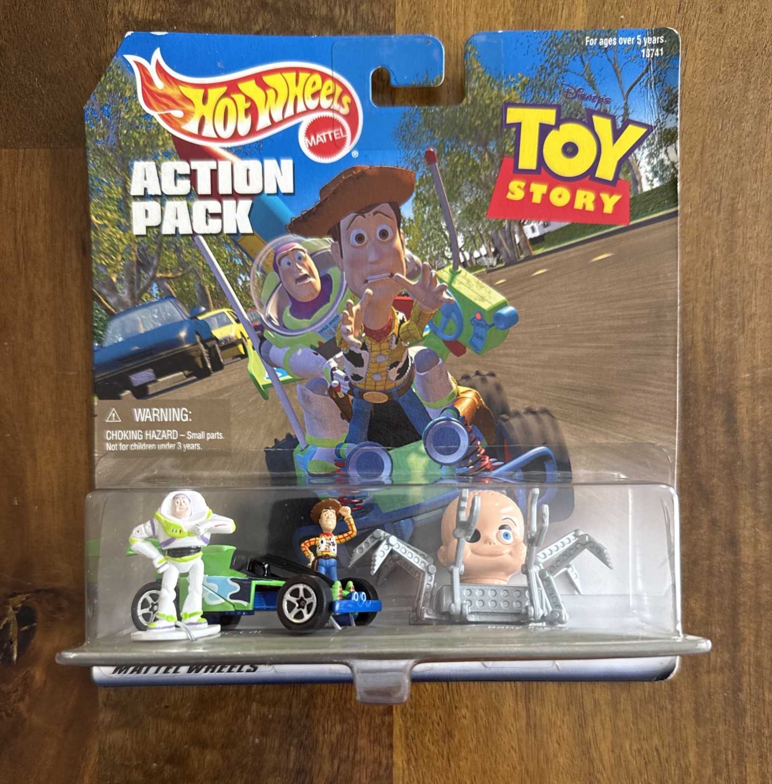 RARE Toy Story Hot Wheels Baby Face Buzz Woody & RC Action Pack NEW
