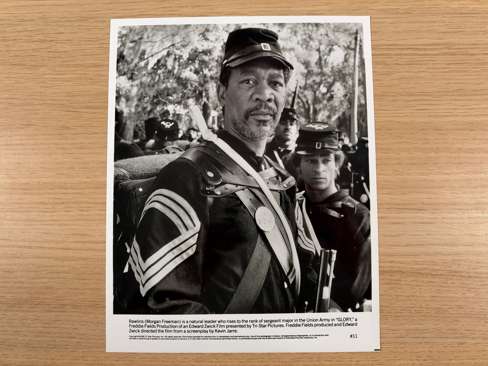 Glory 1989 Original Press Still Photo #11 Morgan Freeman Tri-Star 10x8 B&W Glory 1989 Original Press Still Photo #11 Morgan Freeman Tri-Star 10x8 B&W