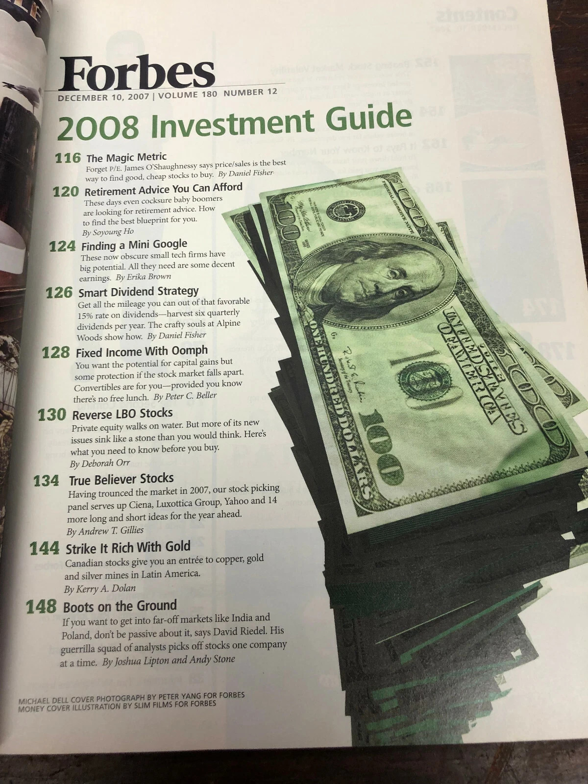 Vintage Forbes December 2007 Magazine - 2008 Investment Guide 