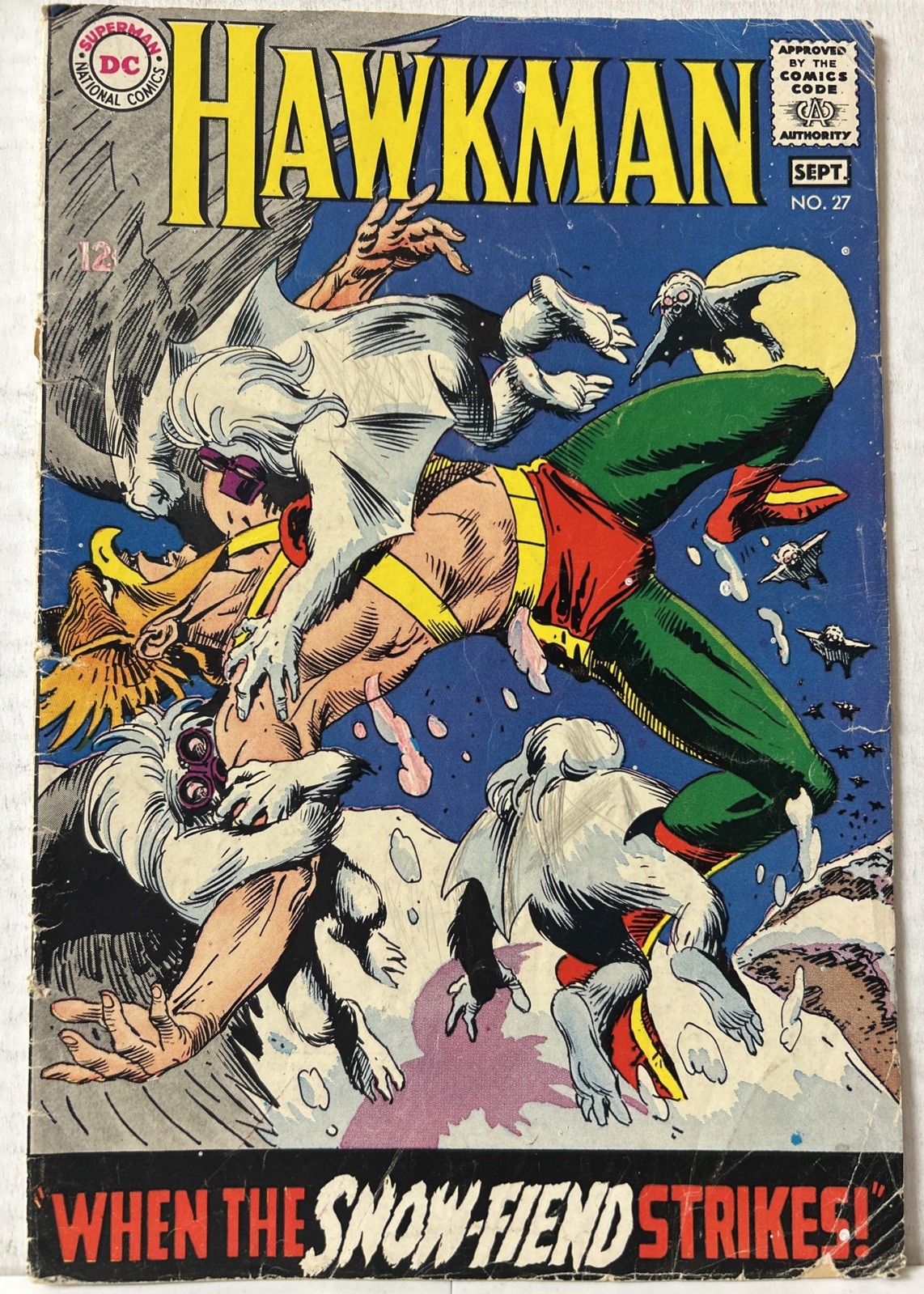 Hawkman #27 (DC Comics August-September 1968) GD-VG Hawkman #27 (DC Comics August-September 1968) GD-VG