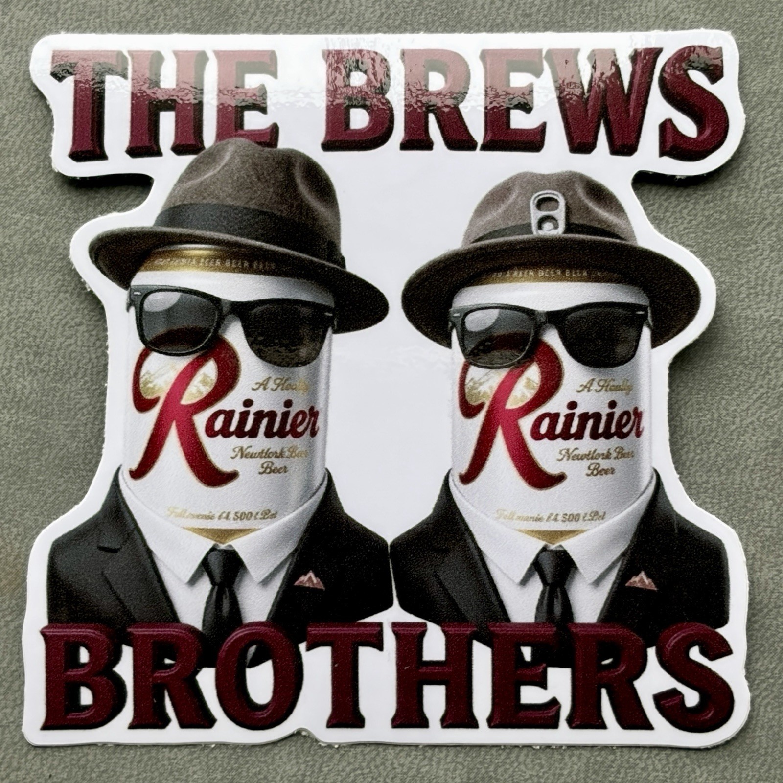 Rainier Beer Brews Brothers Vitamin R Vinyl Sticker 3” Brewery Seattle WA