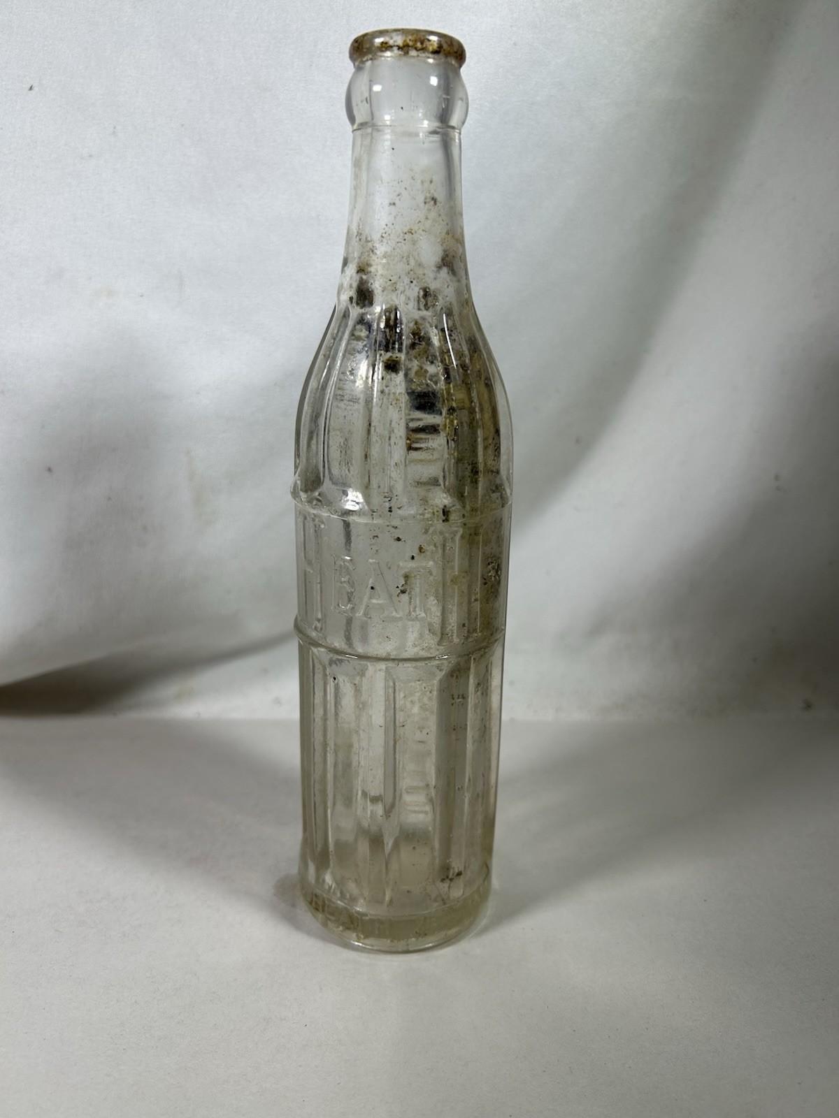 RARE VTG Heath L S Heath & Sons Robinson Bottling Pepsi Embossed Glass Bottle RARE VTG Heath L S Heath & Sons Robinson Bottling Pepsi Embossed Glass Bottle