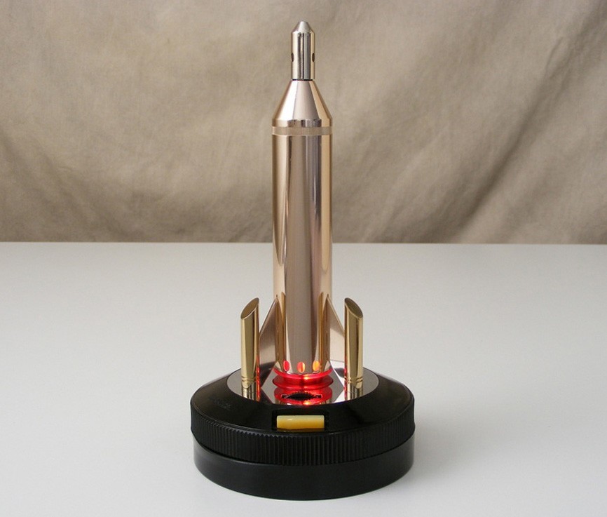 Vintage 60s MCM Space Age BRONICA ROCKET Electric Table LIGHTER ~ Parts/Display Vintage 60s MCM Space Age BRONICA ROCKET Electric Table LIGHTER ~ Parts/Display