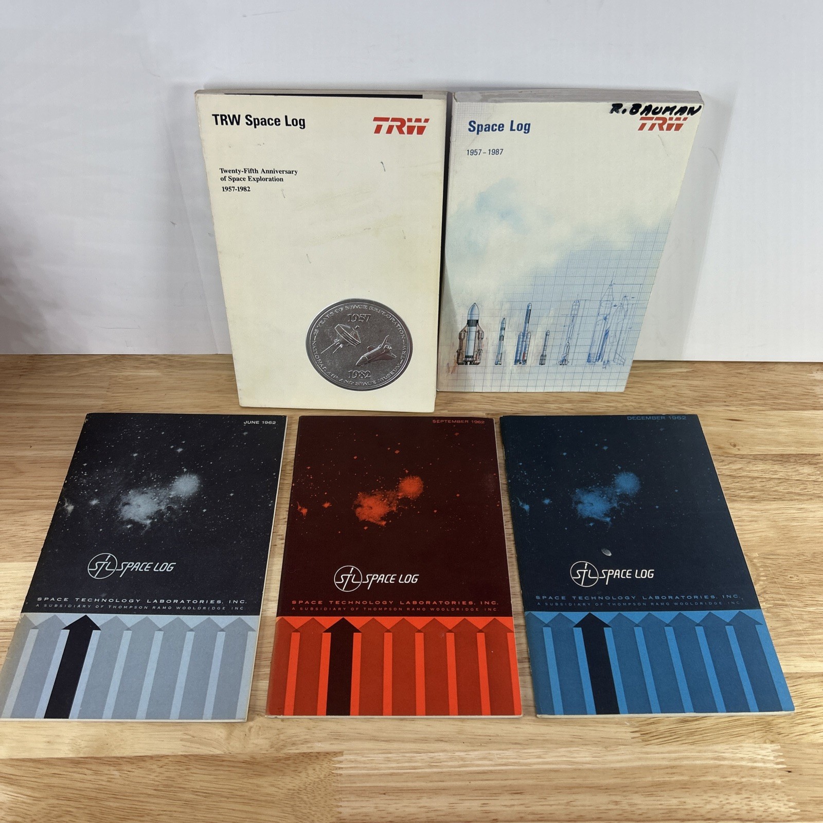 TRW Space Log Lot Of 5 1962 & More Paperback Pamphlets Global Space NASA Vintage TRW Space Log Lot Of 5 1962 & More Paperback Pamphlets Global Space NASA Vintage