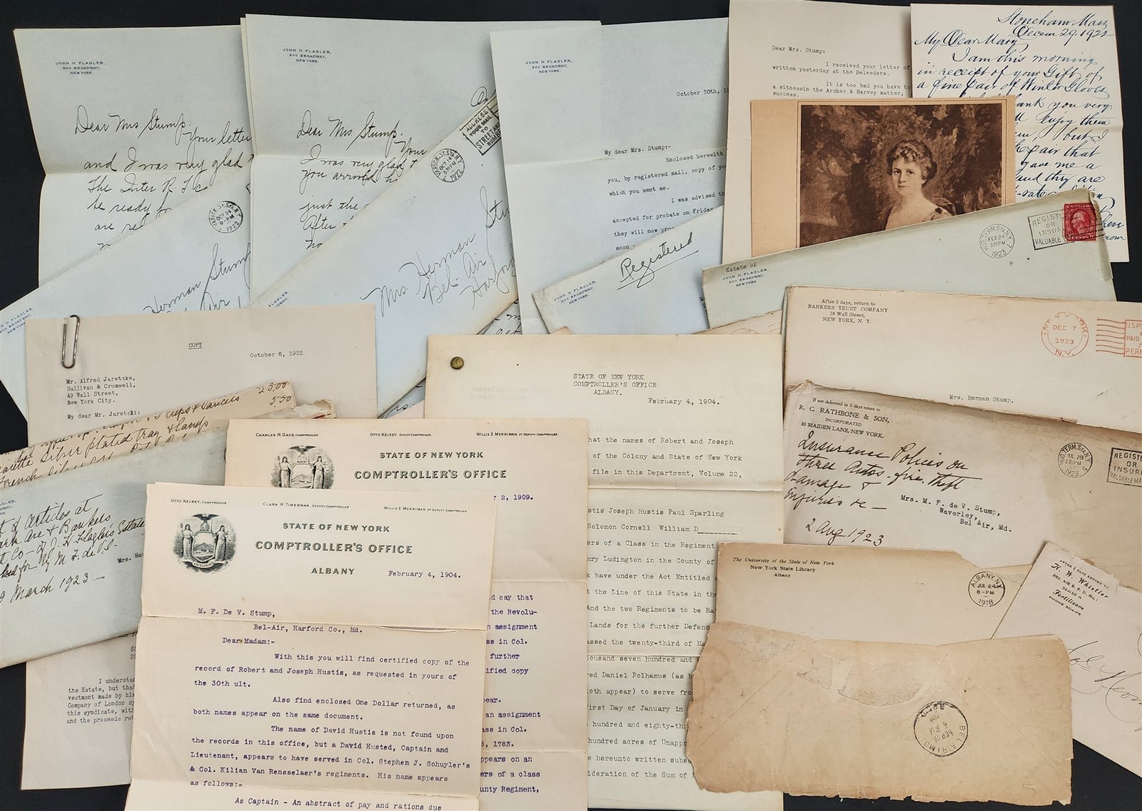 1920s-30s antique STUMP FLAGLER family md ny GENEALOGY ephemera ESTATE 1920s-30s antique STUMP FLAGLER family md ny GENEALOGY ephemera ESTATE