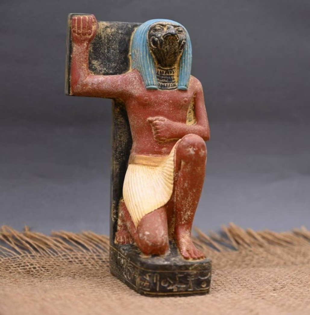 Rare Egyptian Artifacts Of Authentic Pharaonic Statue Of Egyptian God Horus BC