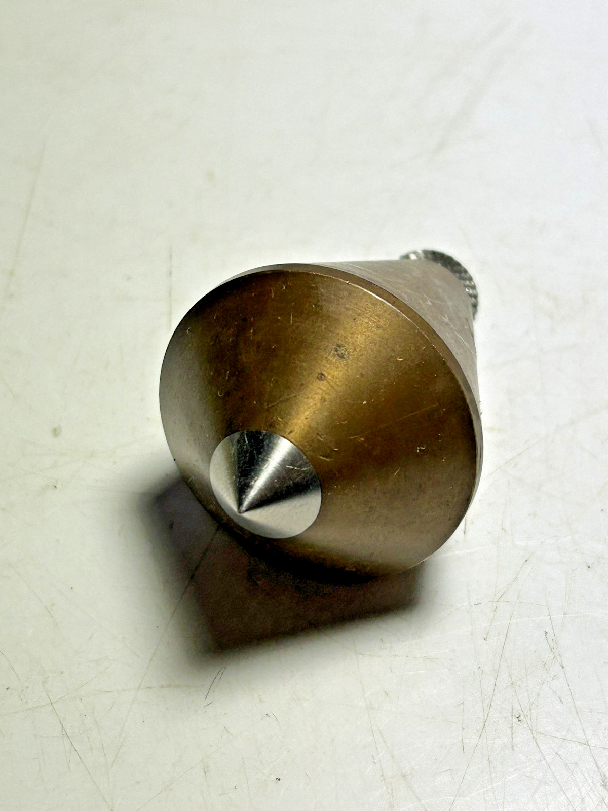 Vintage Brass Plumb Bob Weight High Quality Steel Tipped