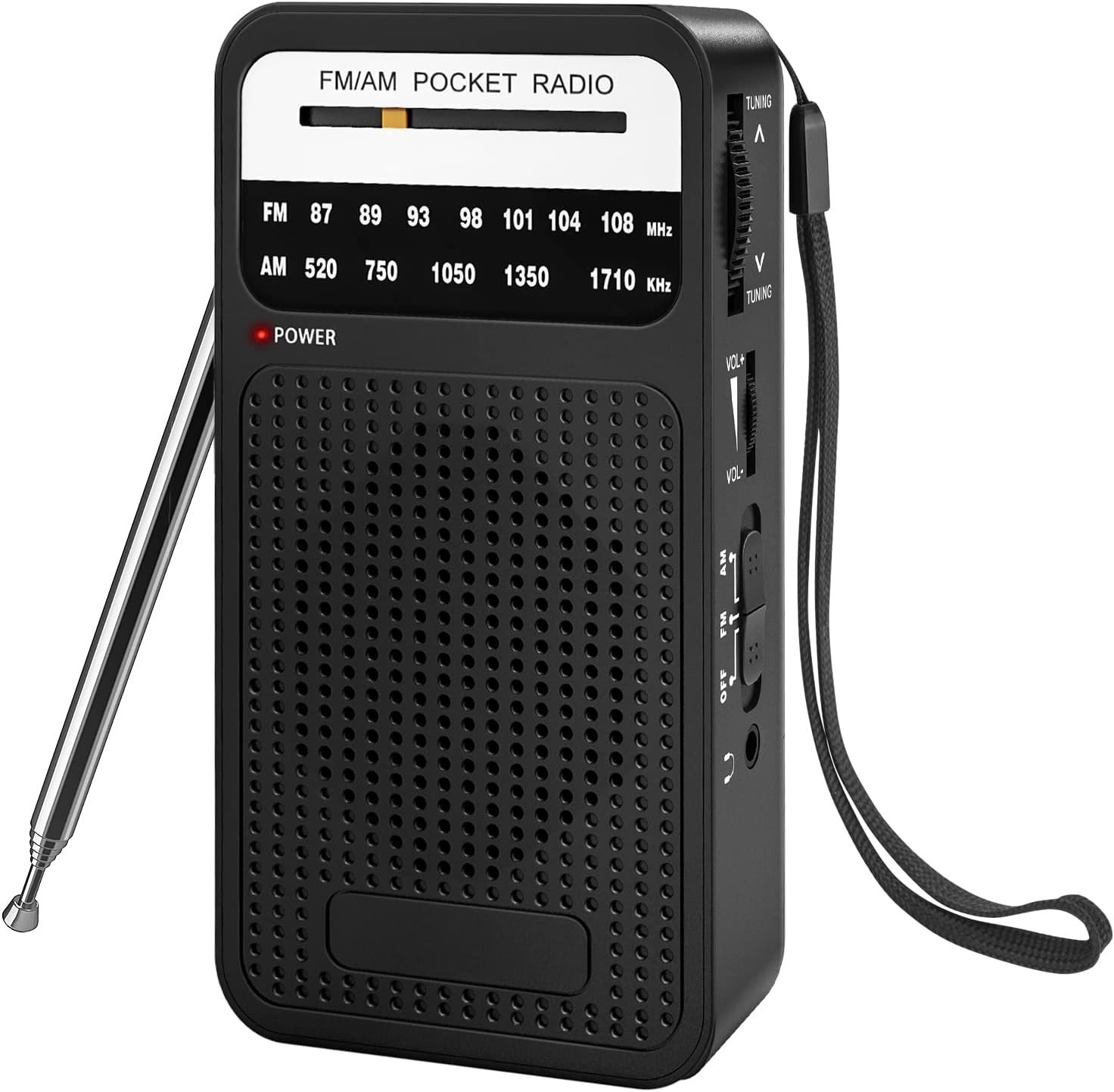 Portable AM FM Radio Compact Transistor Radio Pocket Radio Silver NYS NEW.. Portable AM FM Radio Compact Transistor Radio Pocket Radio Silver NYS NEW..