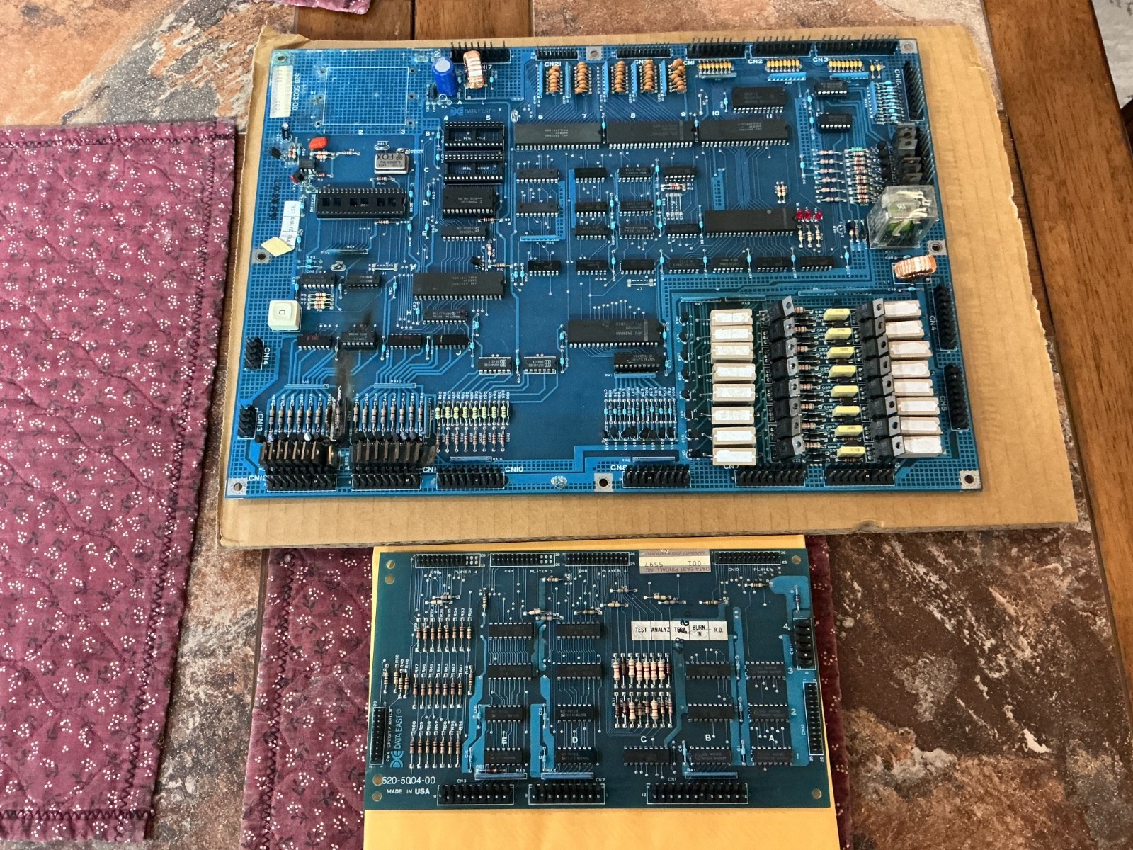 Data East Pinball MPU Driver Board # 520-5003-00 Very Clean + Bonus DMD Driver