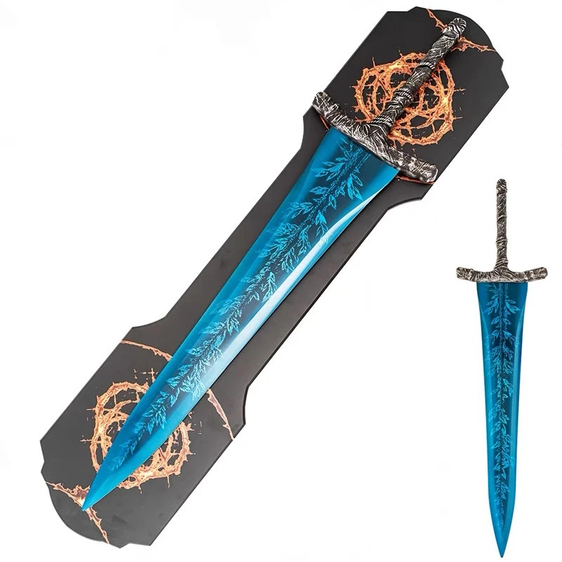 48 Inch All Metal Dark Moon Greatsword Carian Ranni's Moonlight Blue Cosplay Swo