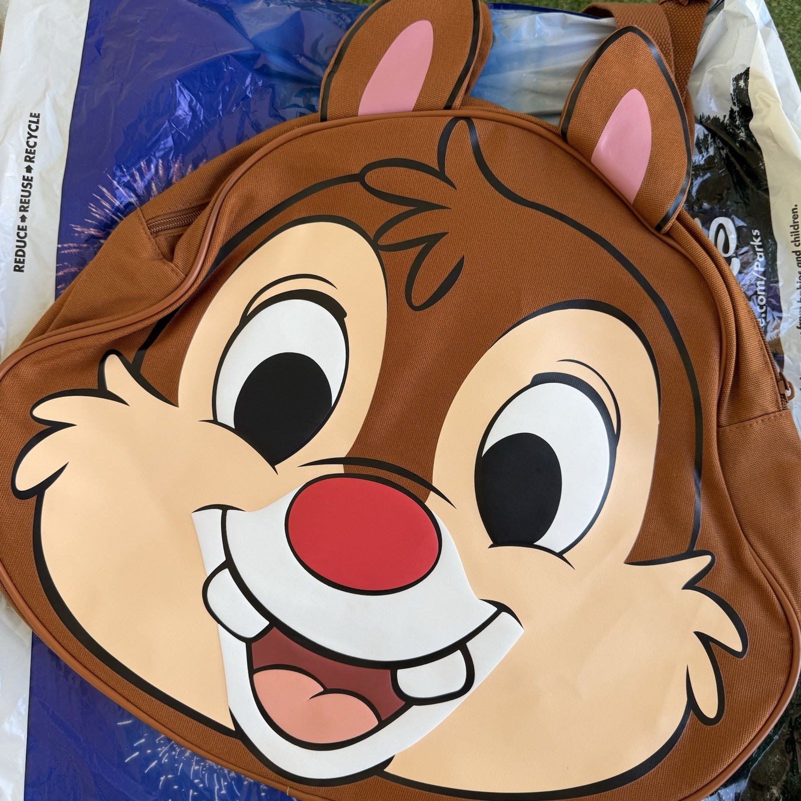 Disney Parks 2026 Walt Disney World Chip & Dale Big Face Tote Bag New Disney Parks 2026 Walt Disney World Chip & Dale Big Face Tote Bag New
