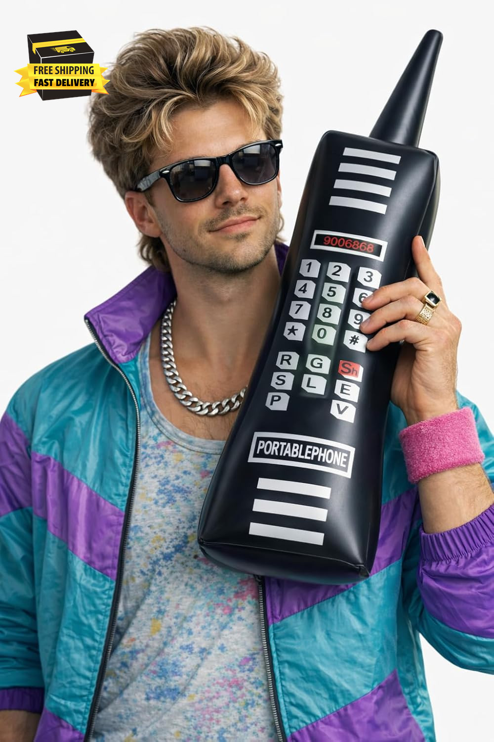 Inflatable Retro Phone | 80'S Retro Telephone | Inflatable Phone 80'S | Inflatab