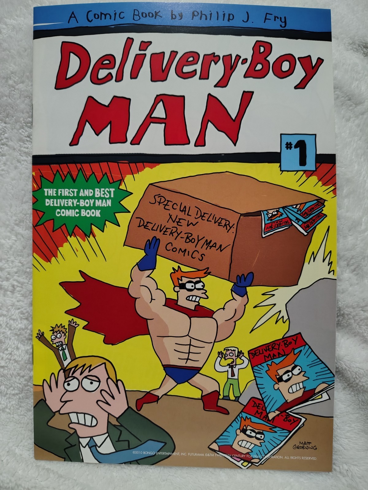 DELIVERY BOY MAN #1 SDCC 2010 EXCLUSIVE BONGO FUTURAMA ALMOST PERFECT COMIC DELIVERY BOY MAN #1 SDCC 2010 EXCLUSIVE BONGO FUTURAMA ALMOST PERFECT COMIC