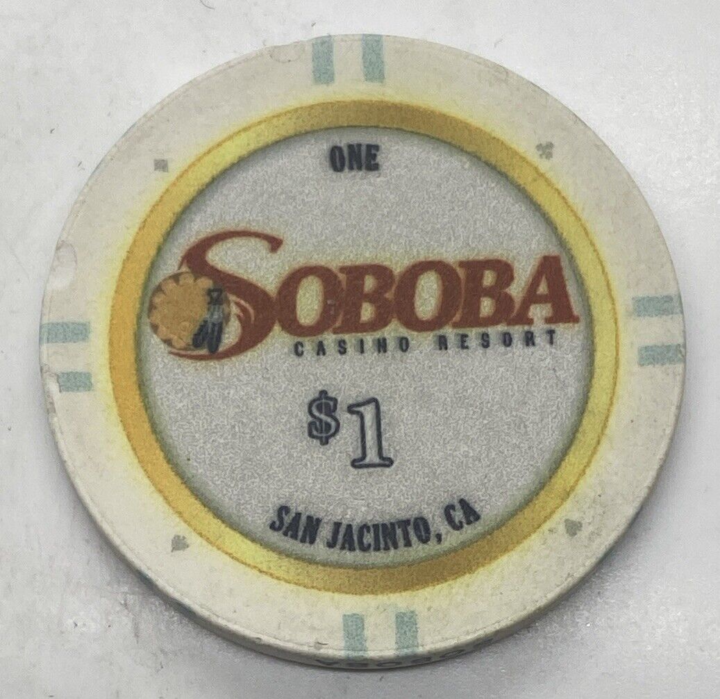 Soboba Casino Resort $1 chip - San Jacinto CA California