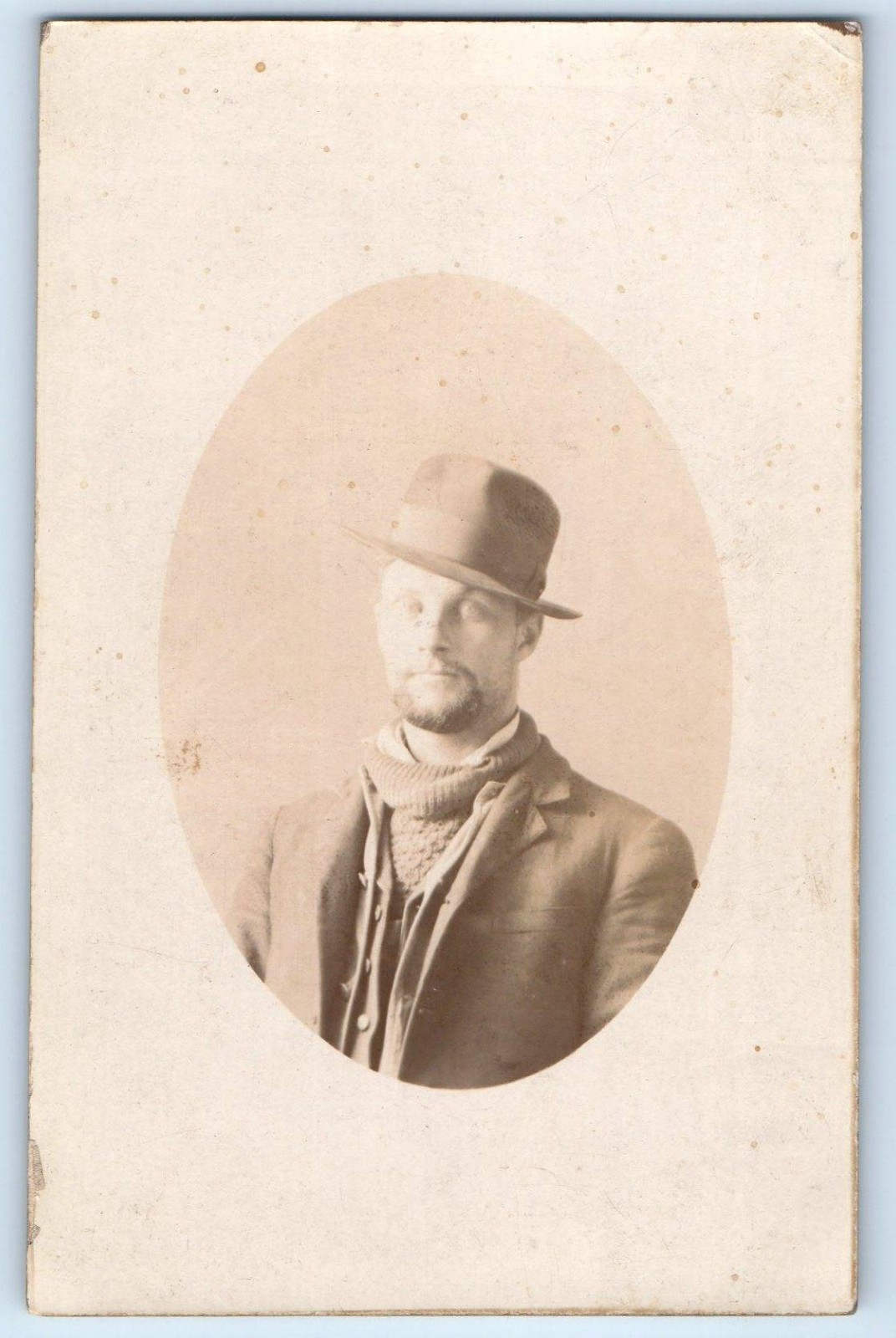 c1910's Dapper Mens Fashion With Hat Portrait RPPC Photo Antique Postcard c1910's Dapper Mens Fashion With Hat Portrait RPPC Photo Antique Postcard
