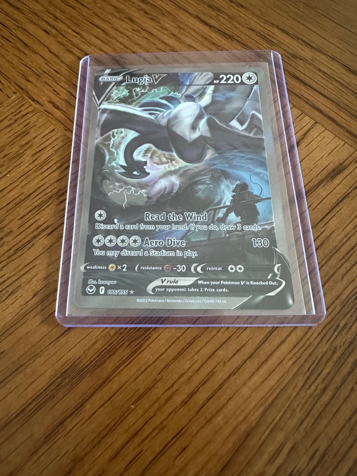 Pokémon TCG Lugia V Alternate Full Art Holo Ultra Rare 186/195 Silver Tempest Pokémon TCG Lugia V Alternate Full Art Holo Ultra Rare 186/195 Silver Tempest