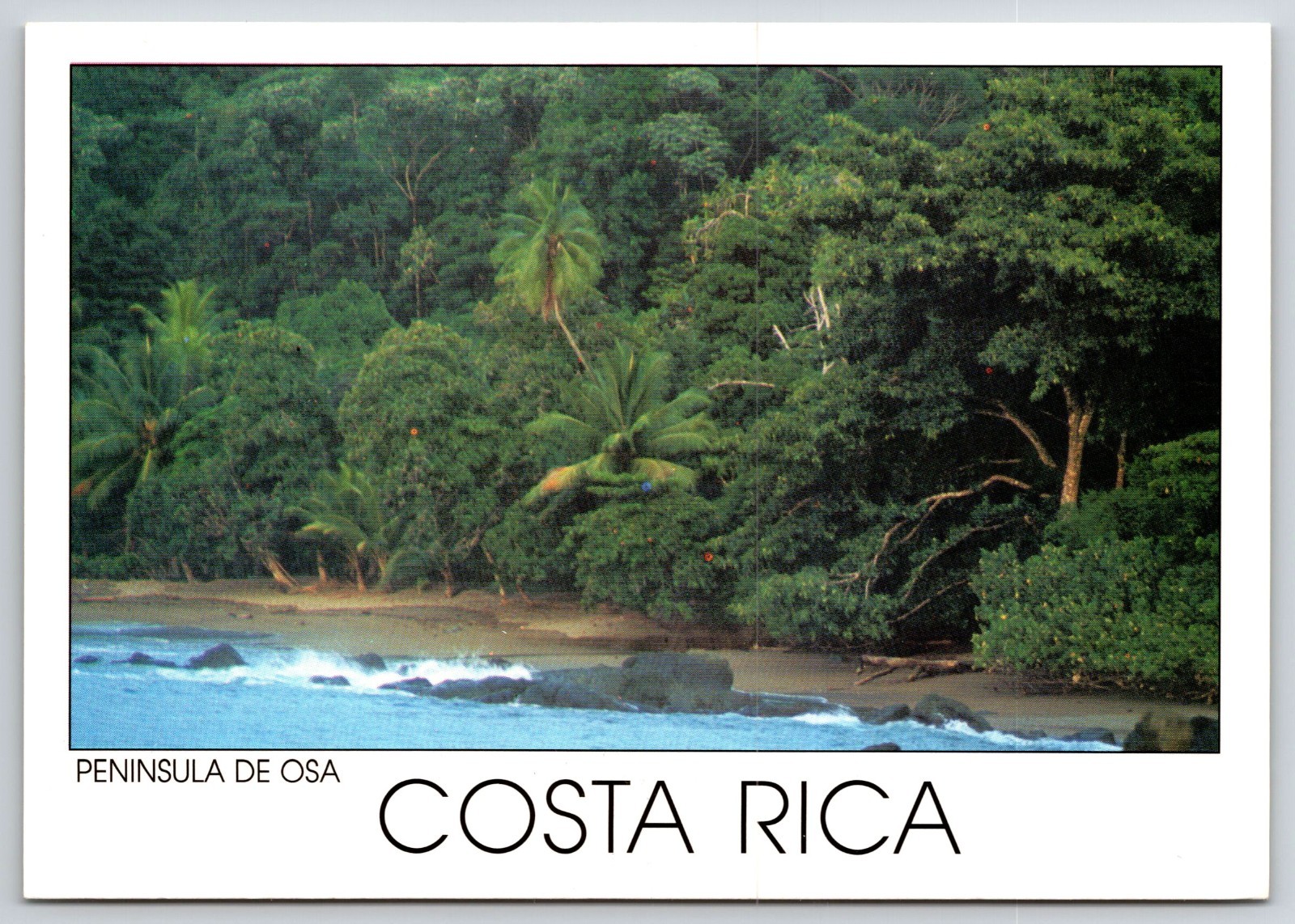 Postcard Peninsula De Osa Costa Rica Continental Card Postcard Peninsula De Osa Costa Rica Continental Card