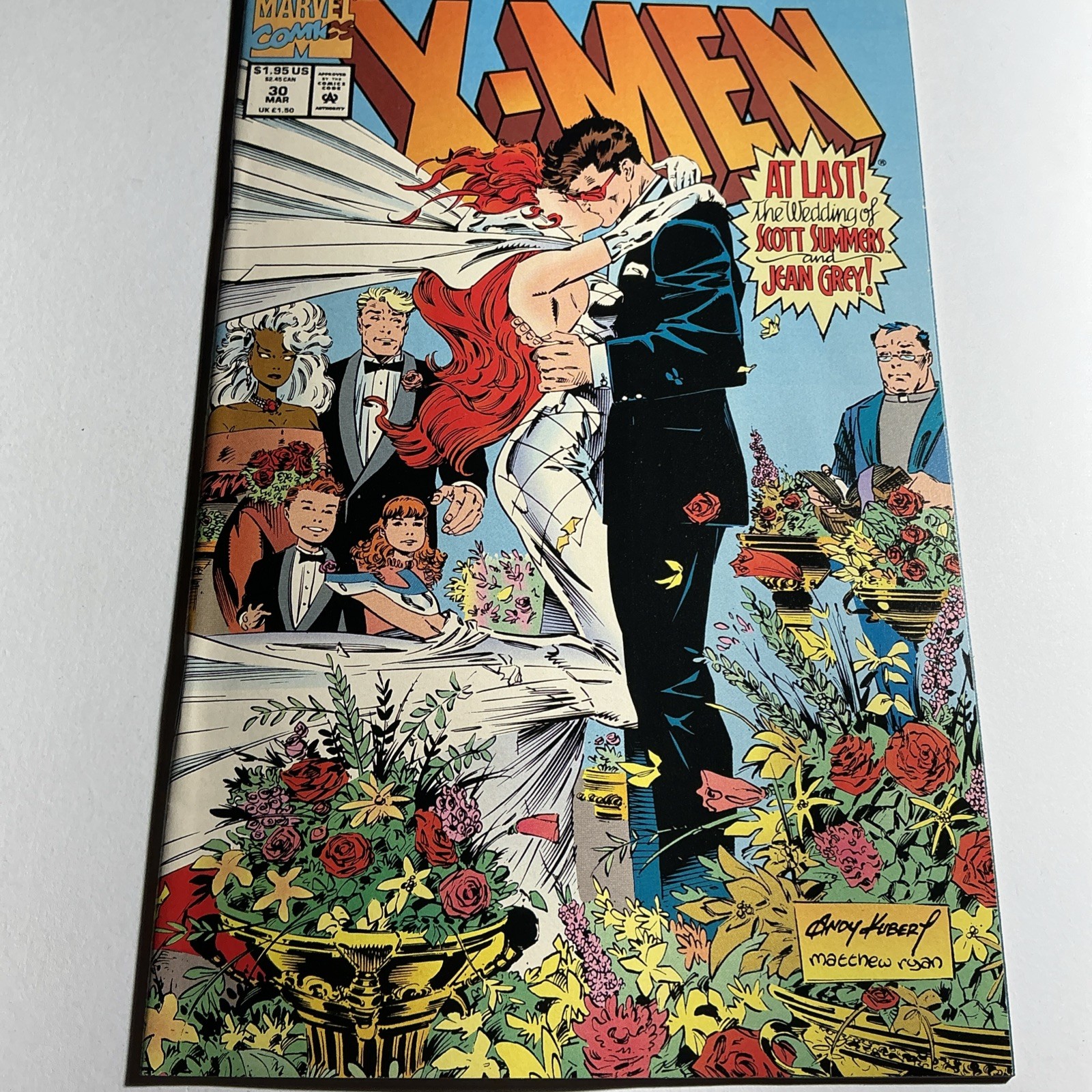 X-Men #30 (Marvel Comics March 1994) NM Key Issue Wedding Comic Book Jean Grey's X-Men #30 (Marvel Comics March 1994) NM Key Issue Wedding Comic Book Jean Grey's